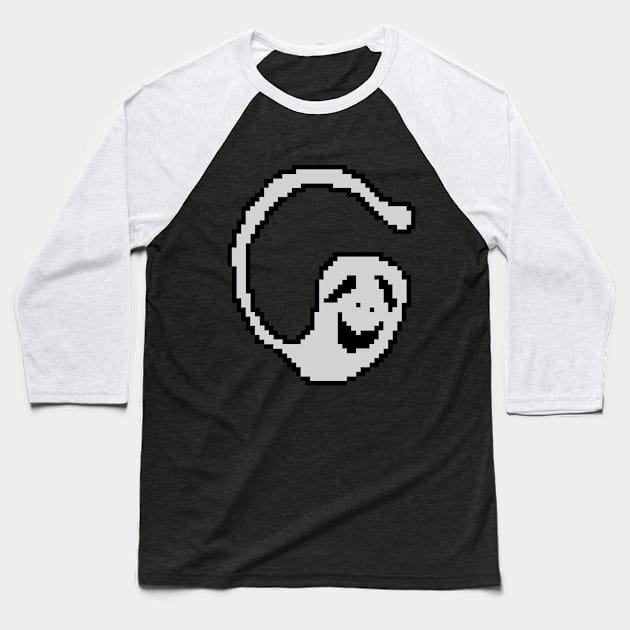 SPERM GHOST Baseball T-Shirt by gamesbylum